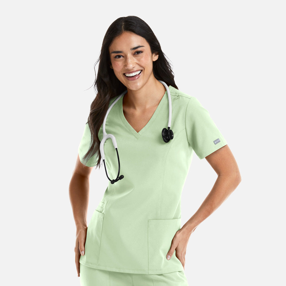 Women's Double V-Neck Top | 5001