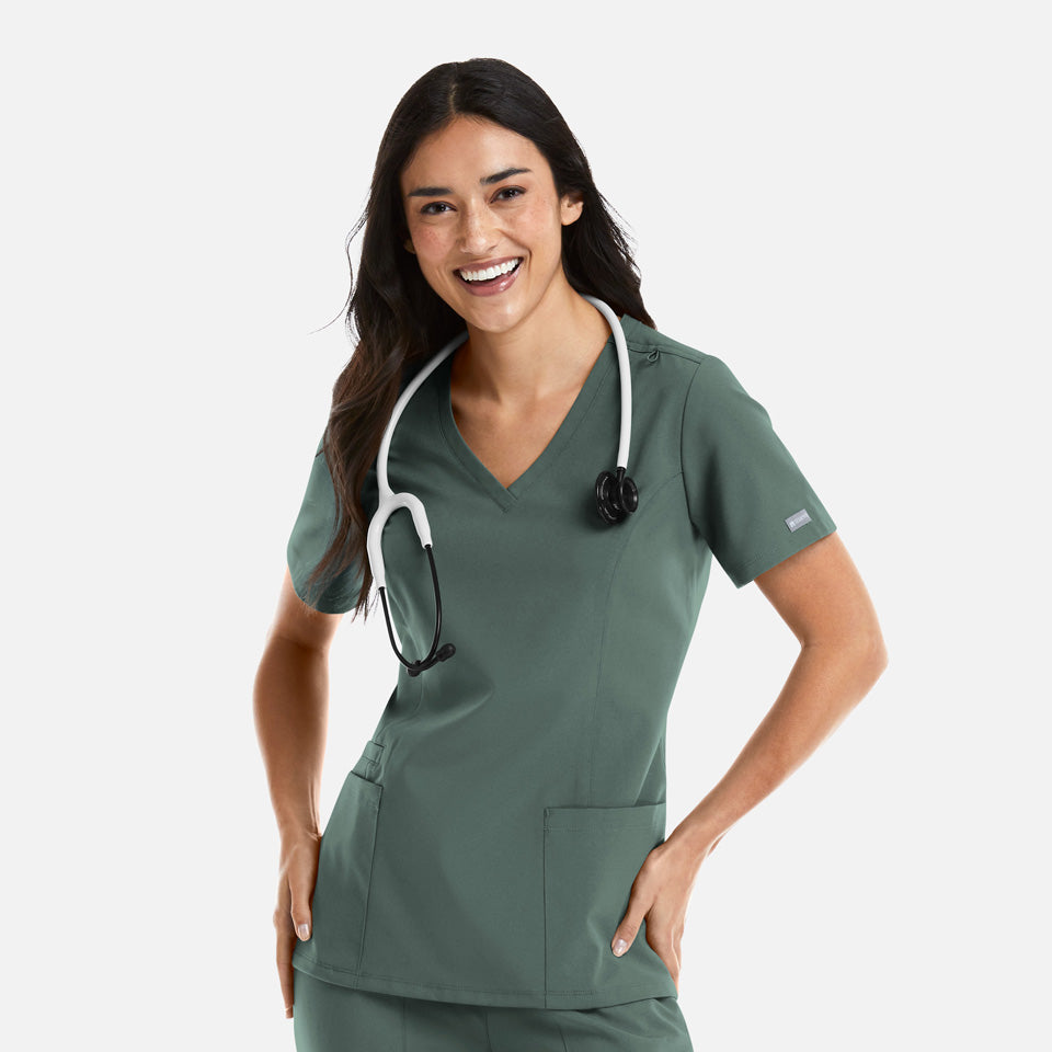 Women's Double V-Neck Top | 5001