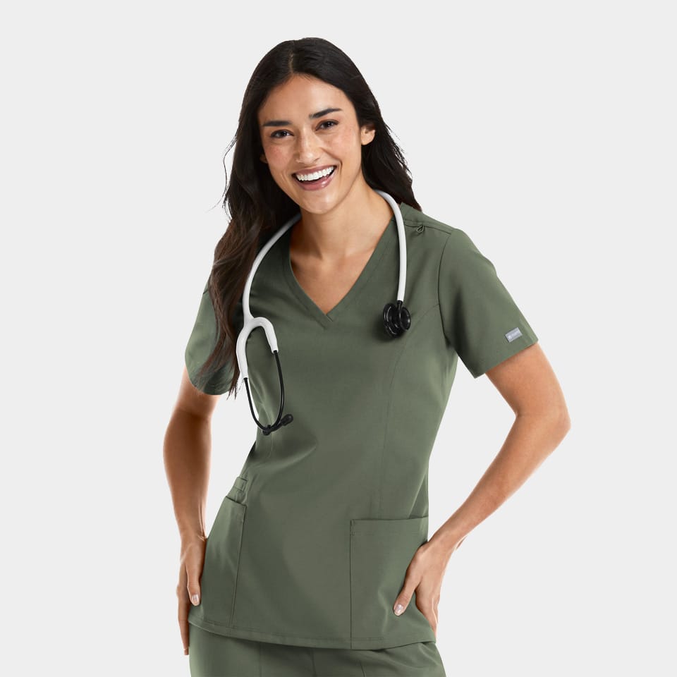 Women's Double V-Neck Top | 5001