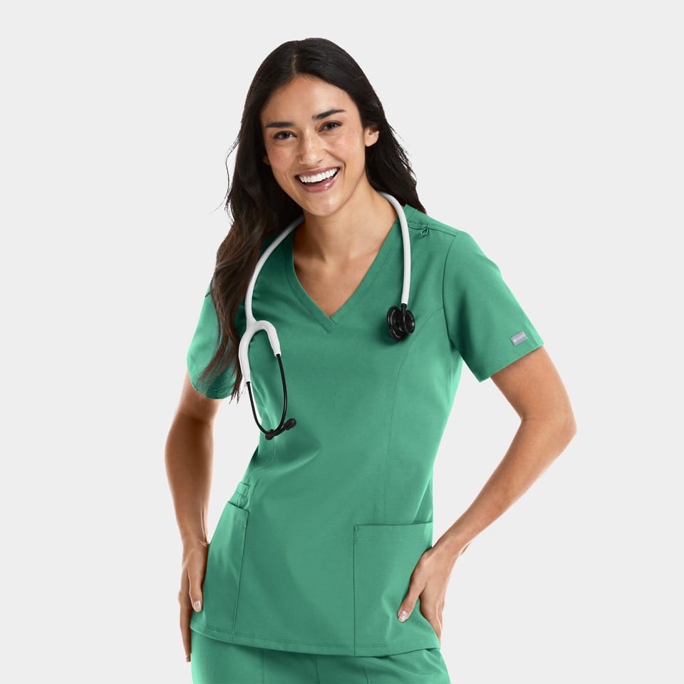 Women's Double V-Neck Top | 5001