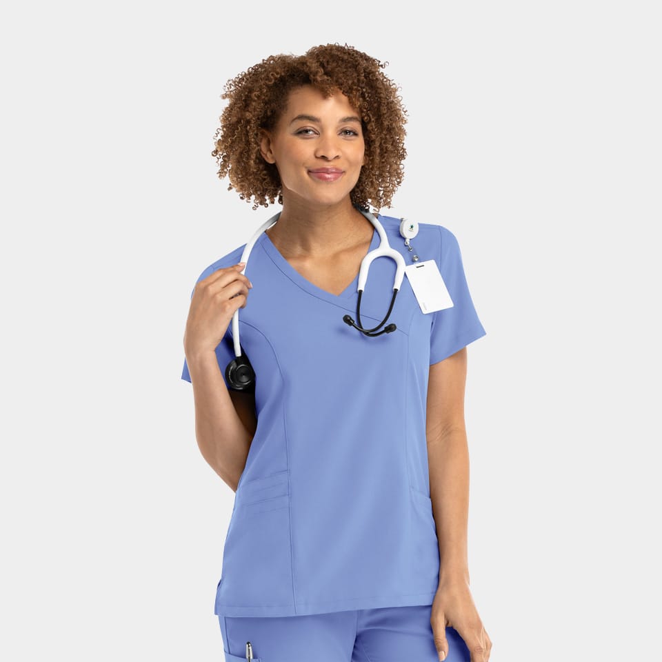 Women's Mock Wrap Top | 5002