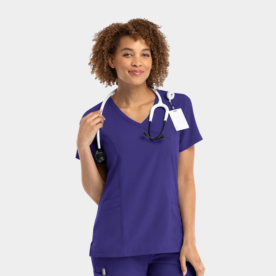 Women's Mock Wrap Top | 5002