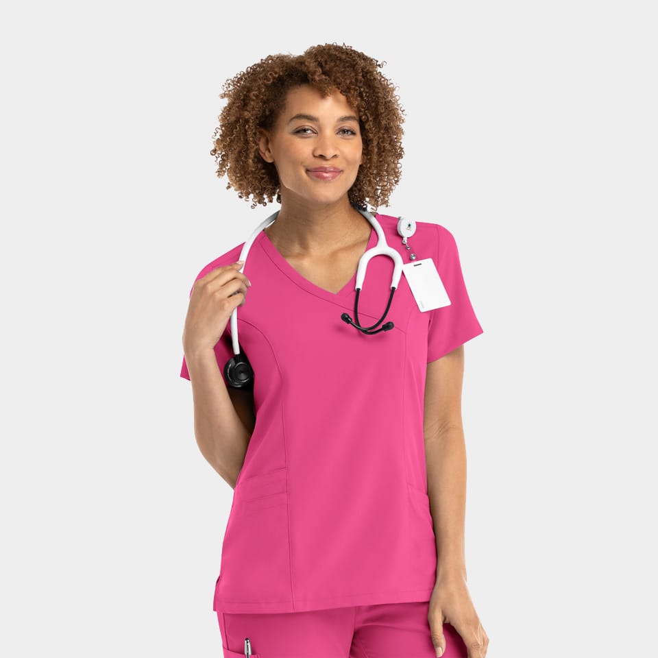 Women's Mock Wrap Top | 5002