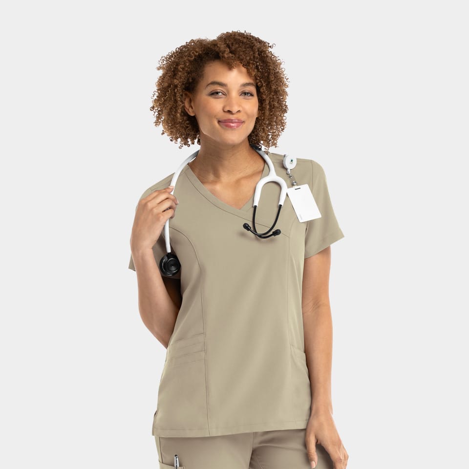 Women's Mock Wrap Top | 5002