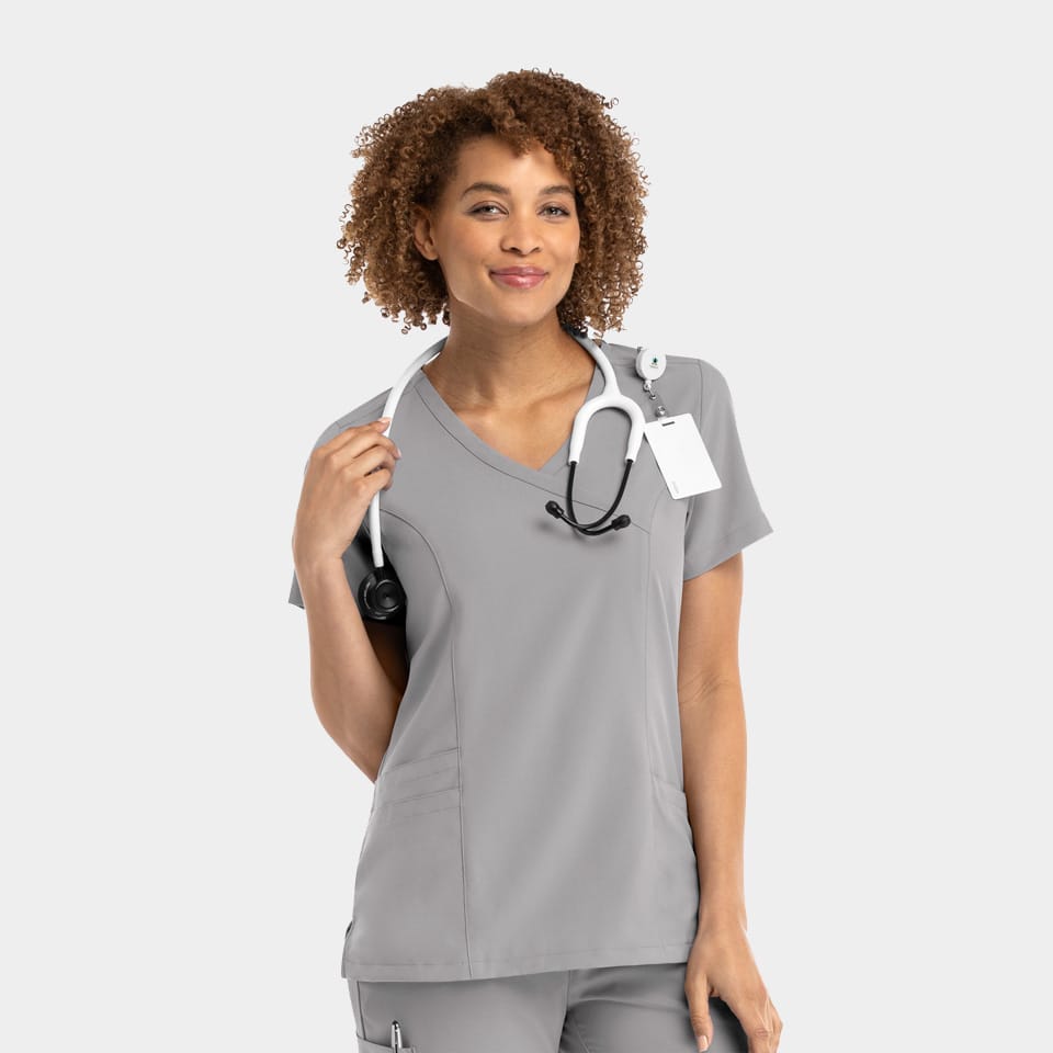 Women's Mock Wrap Top | 5002