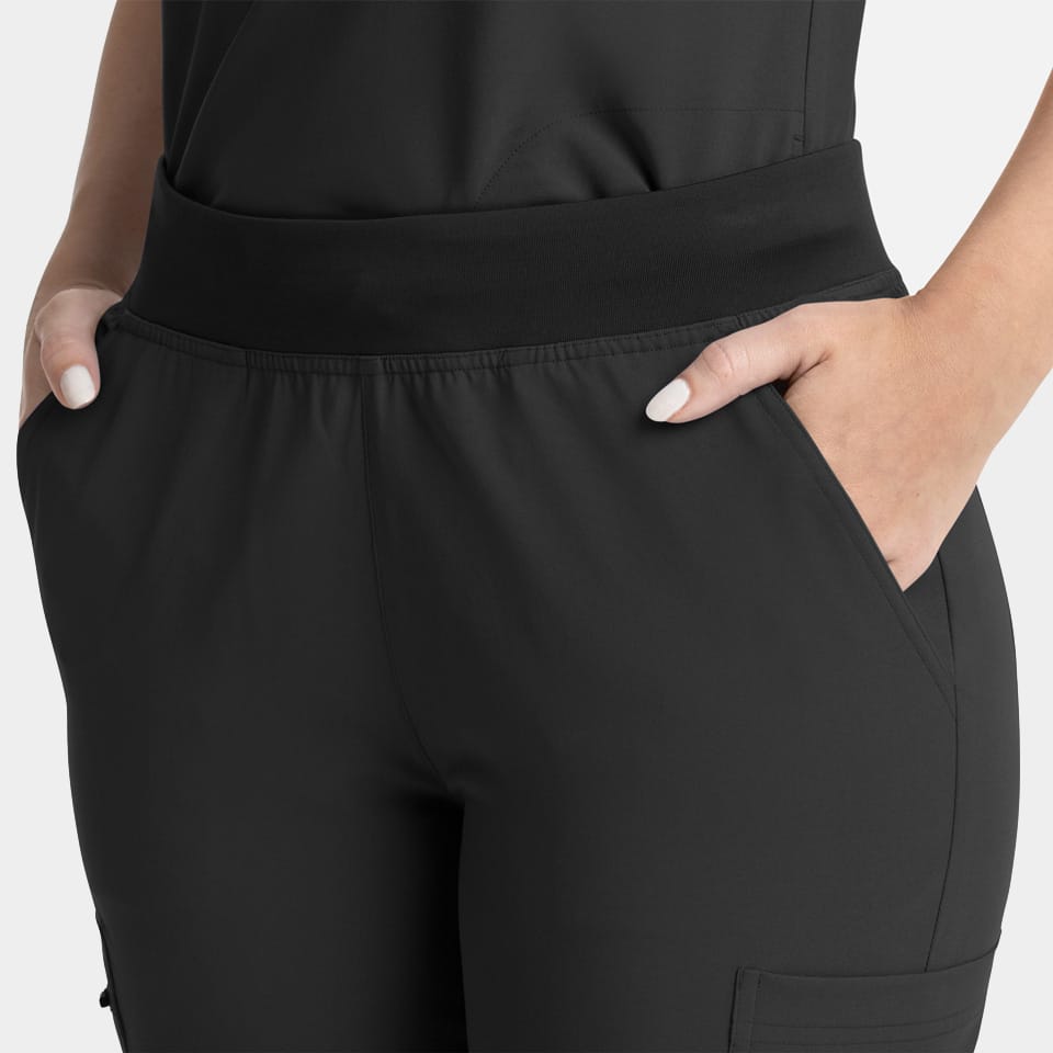 Women's Full Elastic Band Flare Leg Pant | 5093