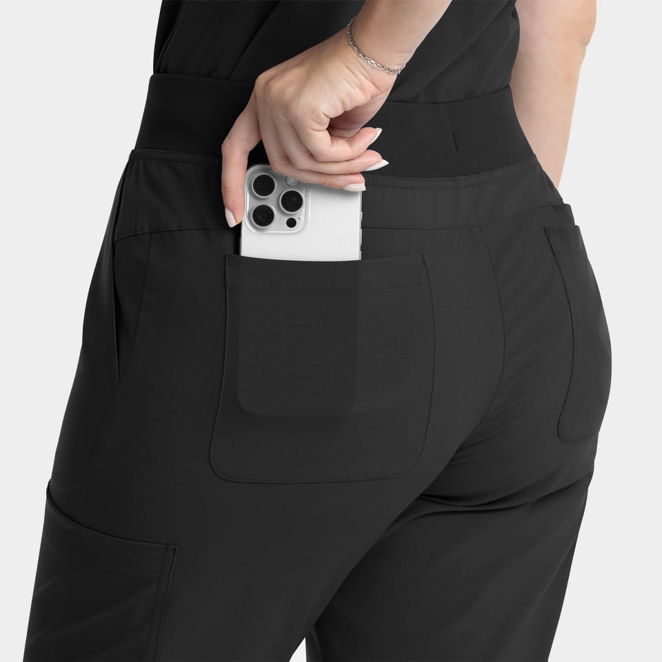 Women's Full Elastic Band Flare Leg Pant | 5093