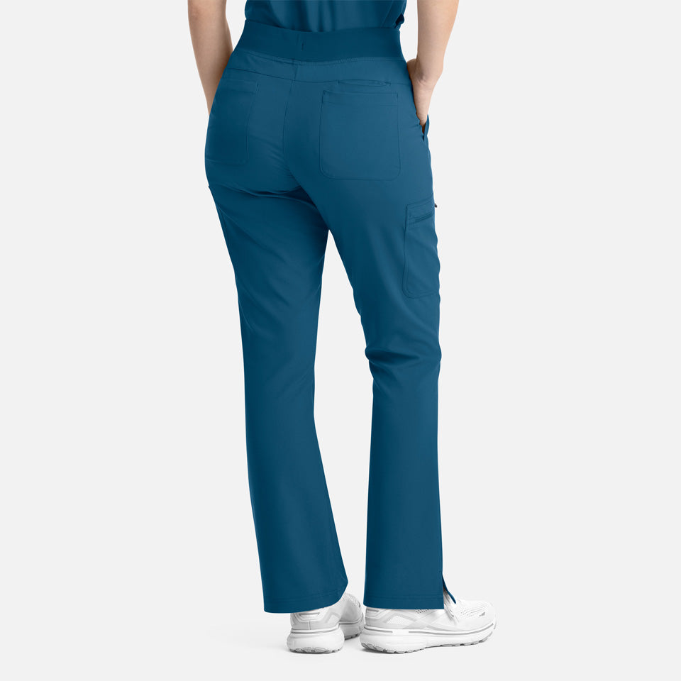 Women's Full Elastic Band Flare Leg Pant | 5093