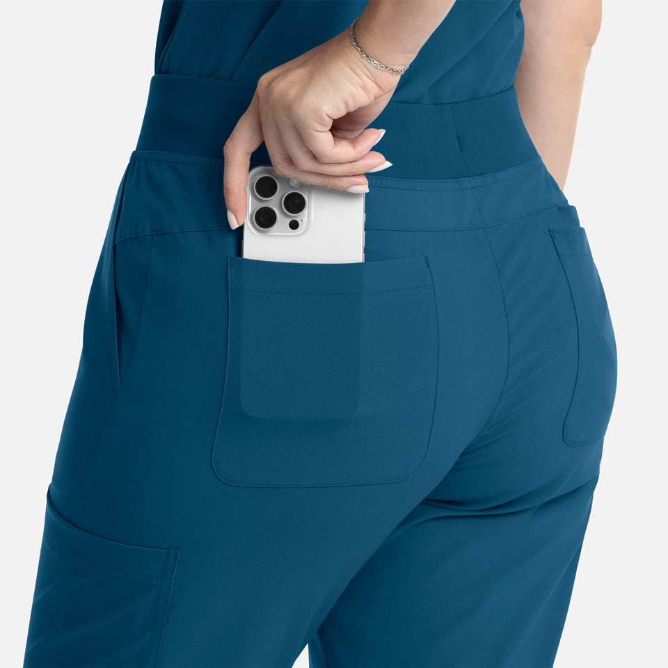 Women's Full Elastic Band Flare Leg Pant | 5093