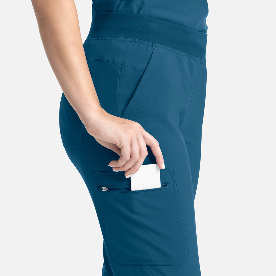 Women's Full Elastic Band Flare Leg Pant | 5093