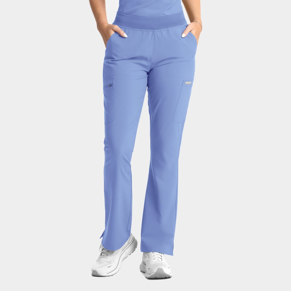Women's Full Elastic Band Flare Leg Pant | 5093