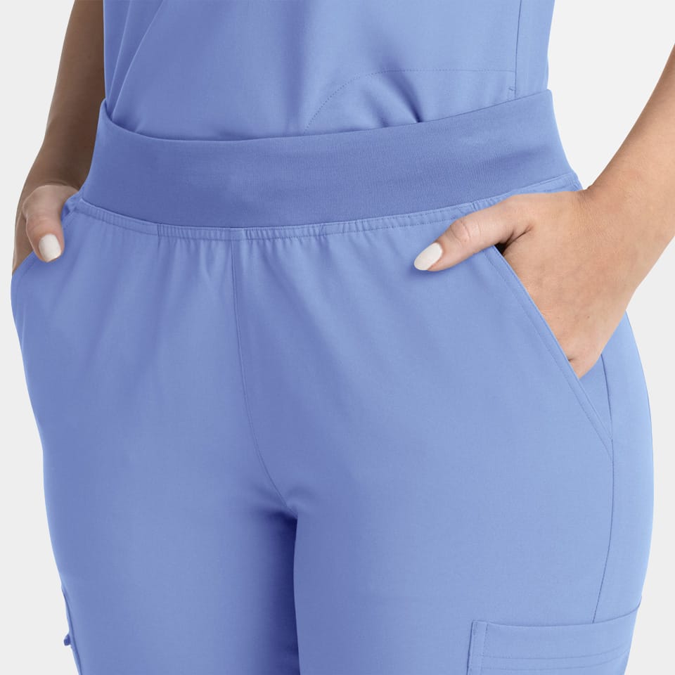 Women's Full Elastic Band Flare Leg Pant | 5093