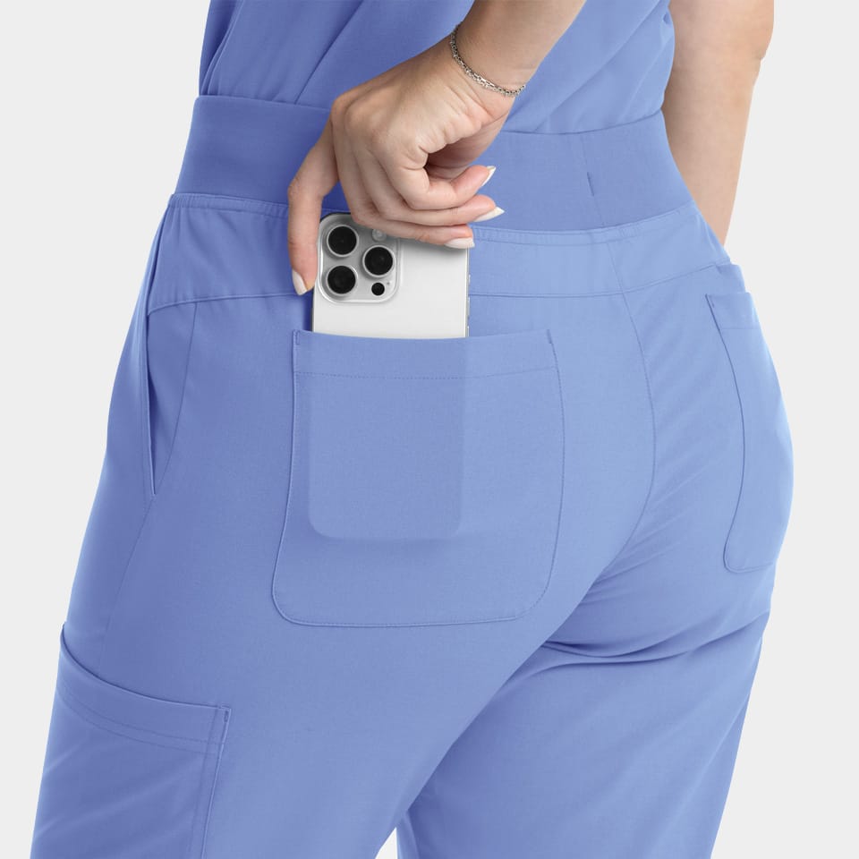 Women's Full Elastic Band Flare Leg Pant | 5093