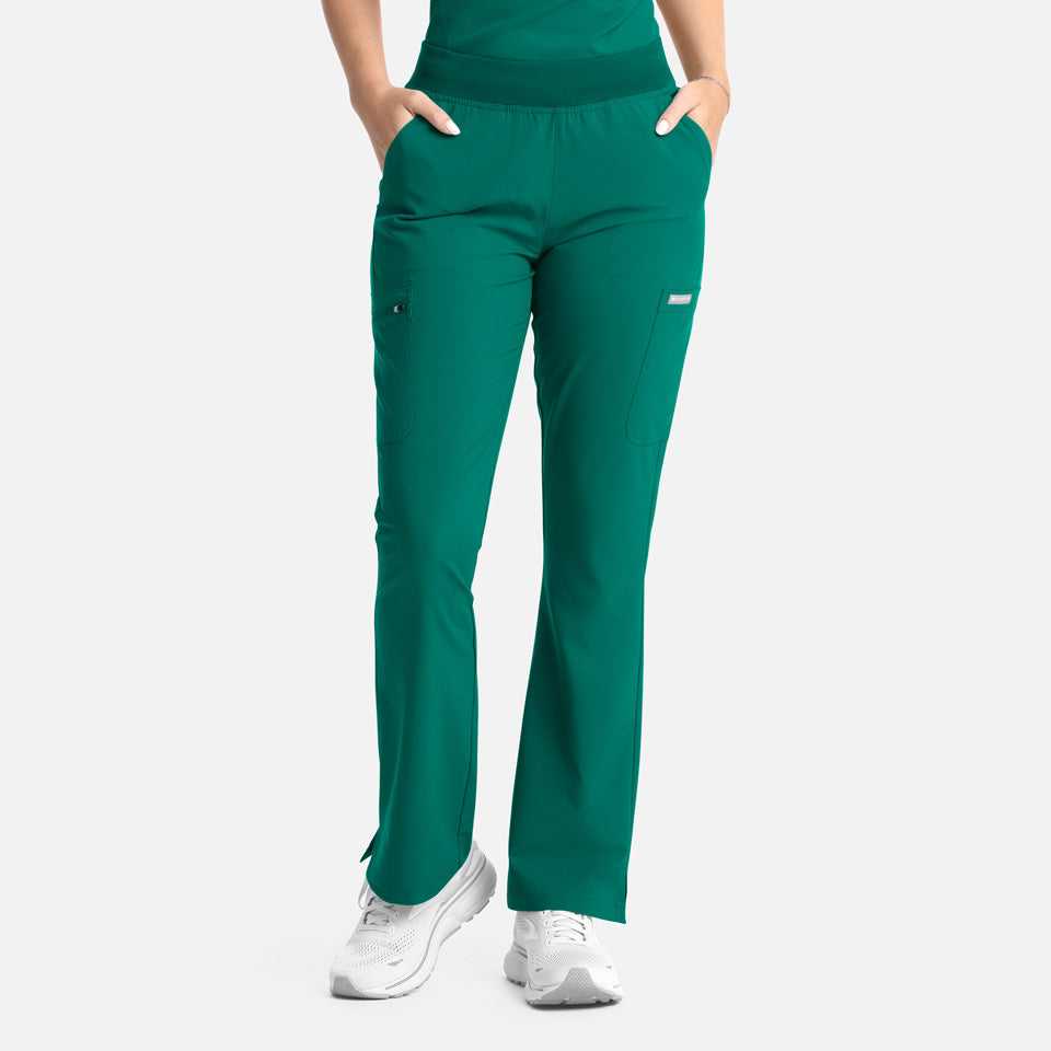 Women's Full Elastic Band Flare Leg Pant | 5093