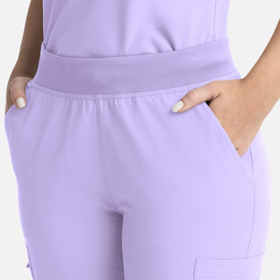 Women's Full Elastic Band Flare Leg Pant | 5093