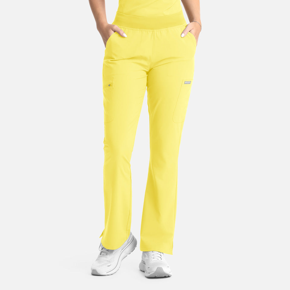 Women's Full Elastic Band Flare Leg Pant | 5093