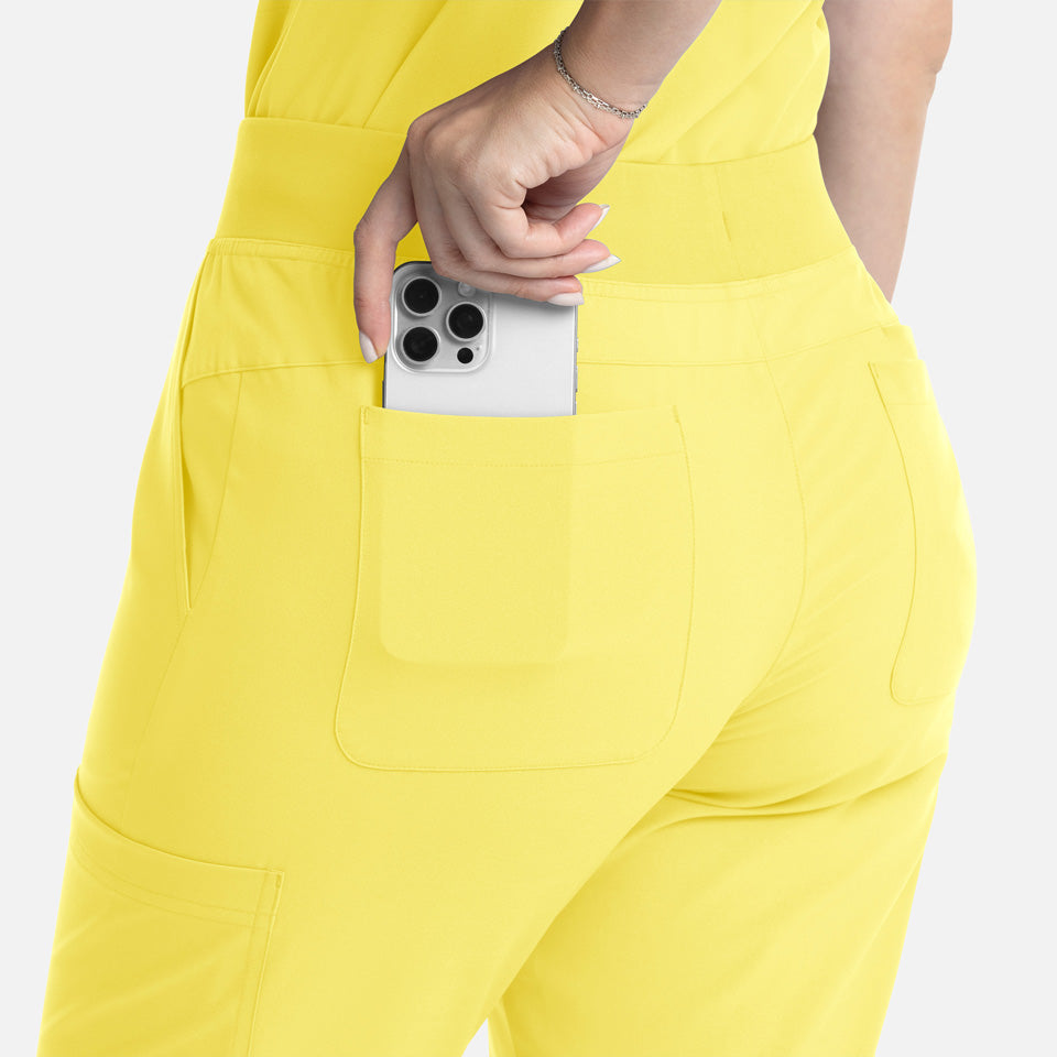 Women's Full Elastic Band Flare Leg Pant | 5093