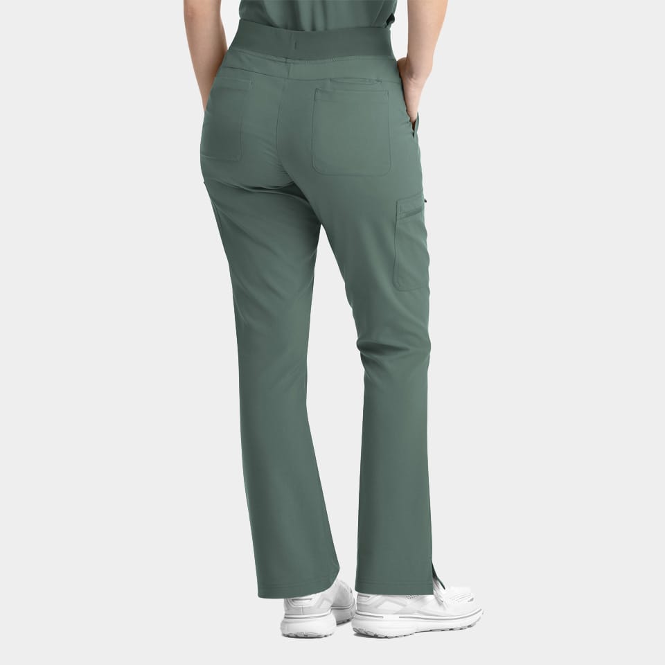Women's Full Elastic Band Flare Leg Pant | 5093