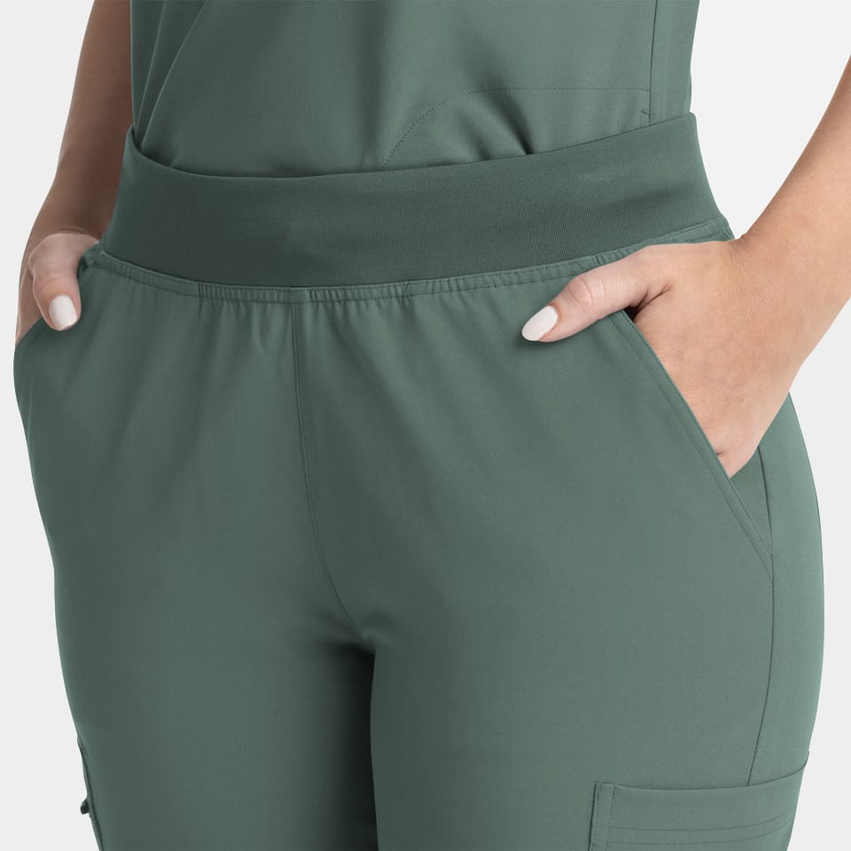 Women's Full Elastic Band Flare Leg Pant | 5093