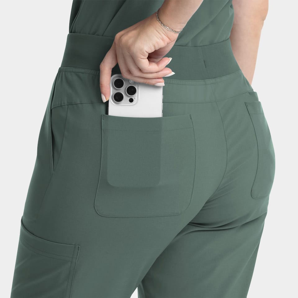 Women's Full Elastic Band Flare Leg Pant | 5093