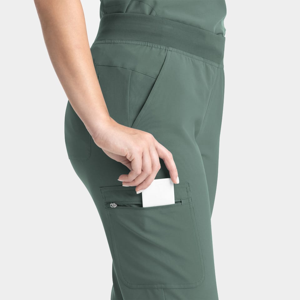 Women's Full Elastic Band Flare Leg Pant | 5093