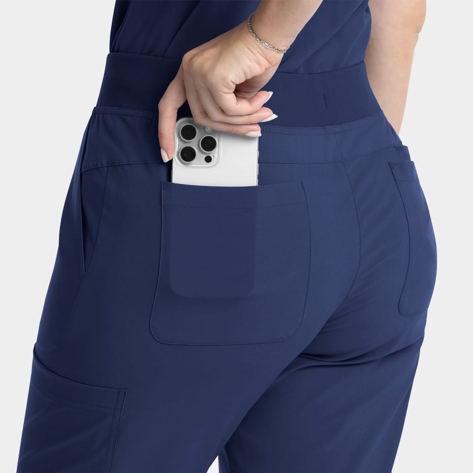 Women's Full Elastic Band Flare Leg Pant | 5093