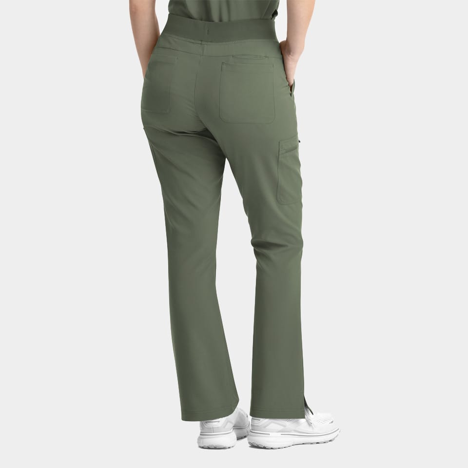 Women's Full Elastic Band Flare Leg Pant | 5093