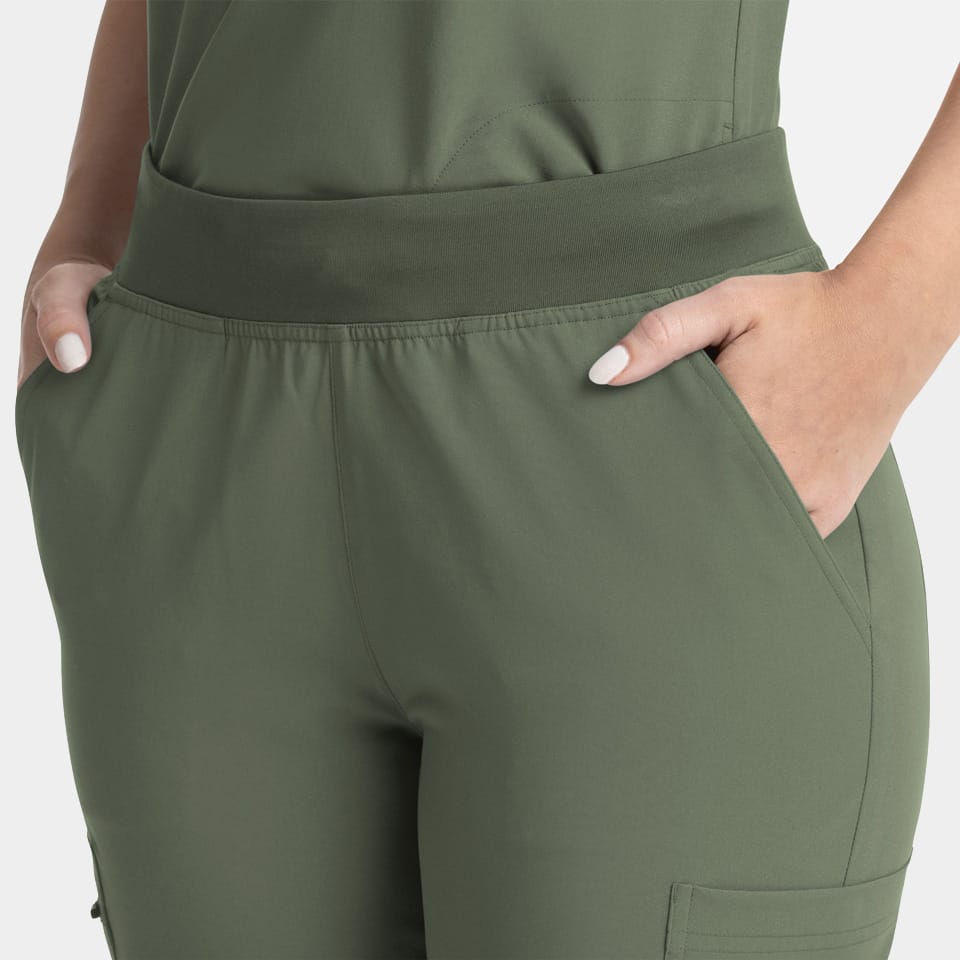 Women's Full Elastic Band Flare Leg Pant | 5093