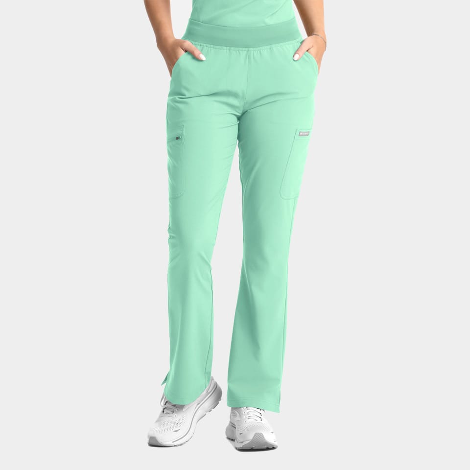 Women's Full Elastic Band Flare Leg Pant | 5093