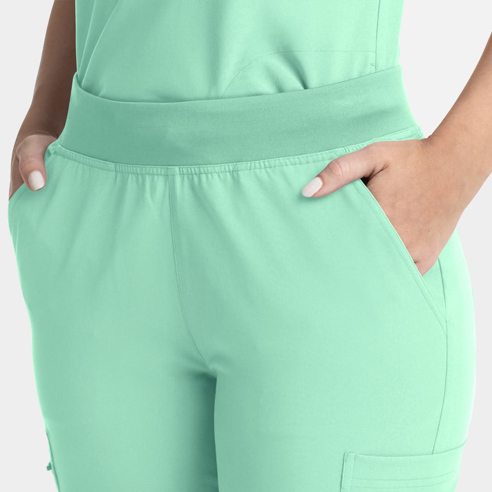 Women's Full Elastic Band Flare Leg Pant | 5093