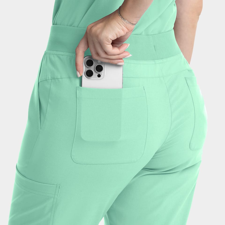 Women's Full Elastic Band Flare Leg Pant | 5093