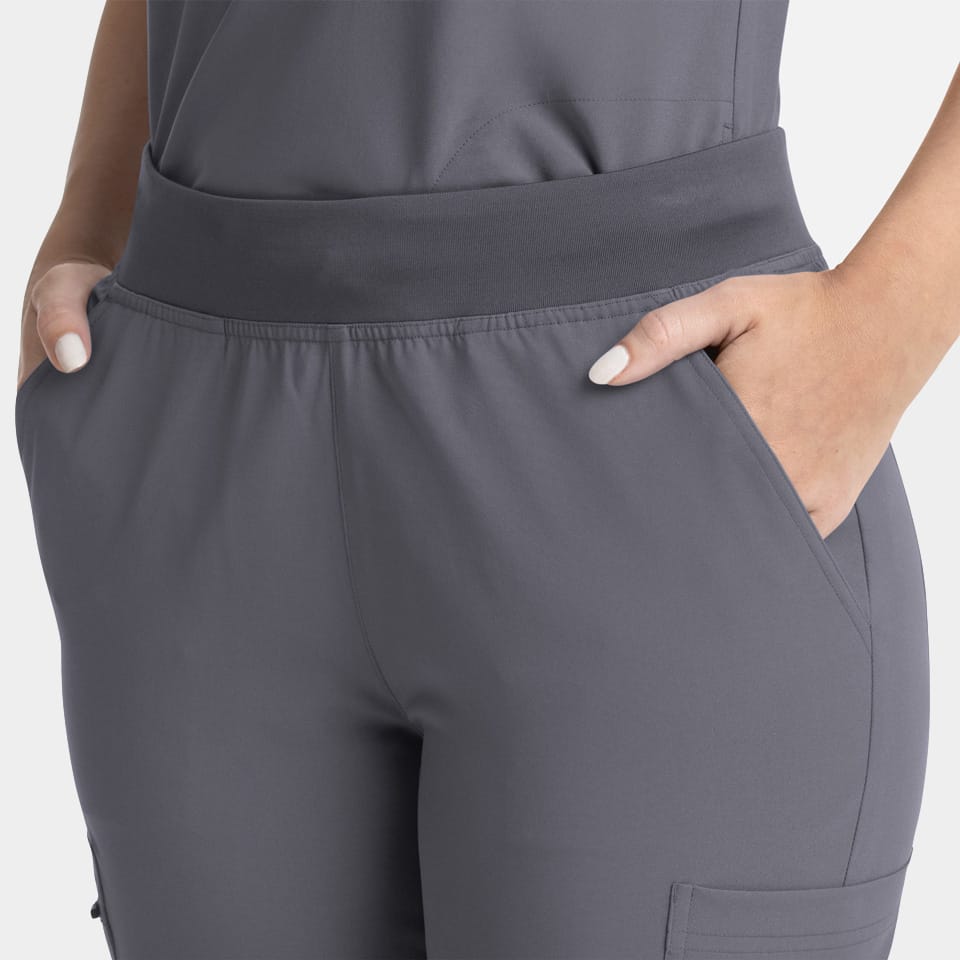 Women's Full Elastic Band Flare Leg Pant | 5093