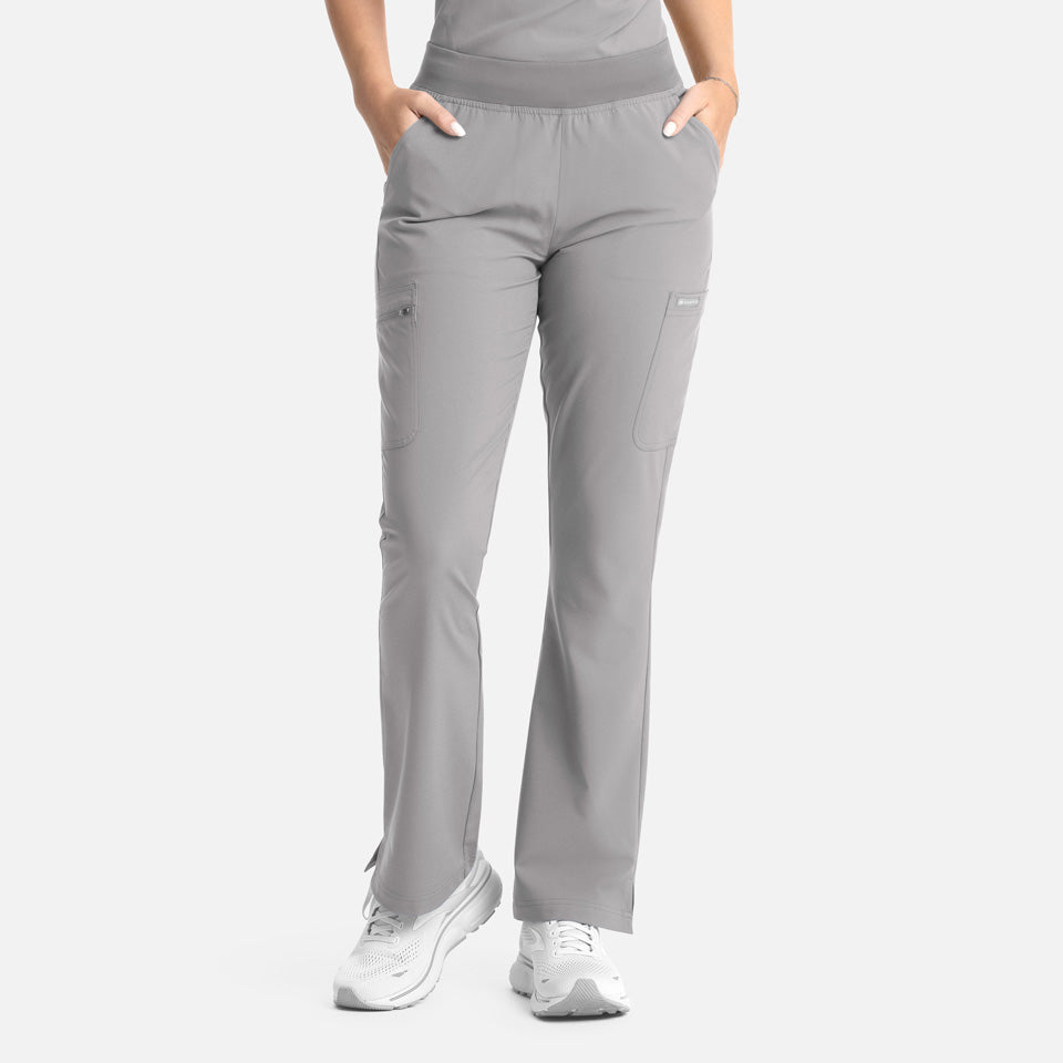 Women's Full Elastic Band Flare Leg Pant | 5093