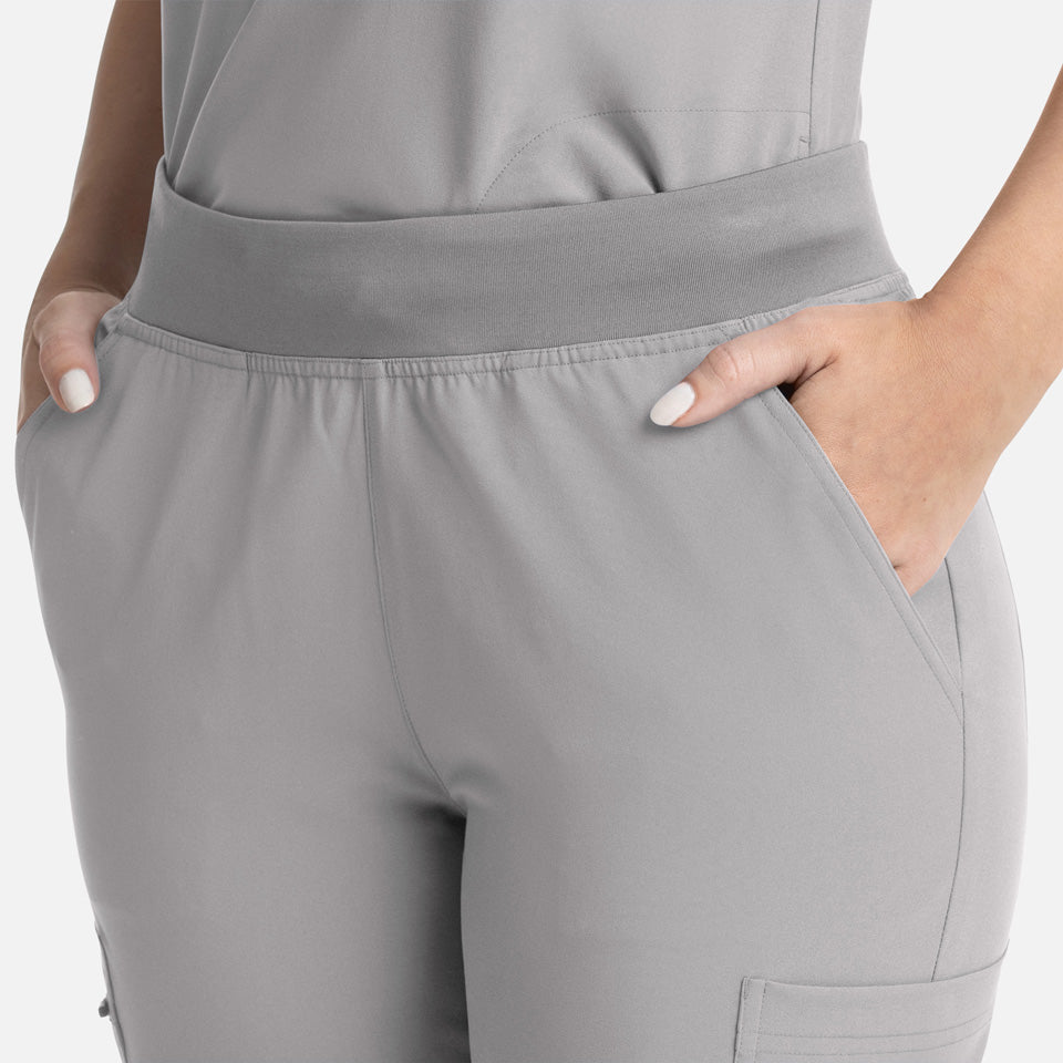 Women's Full Elastic Band Flare Leg Pant | 5093