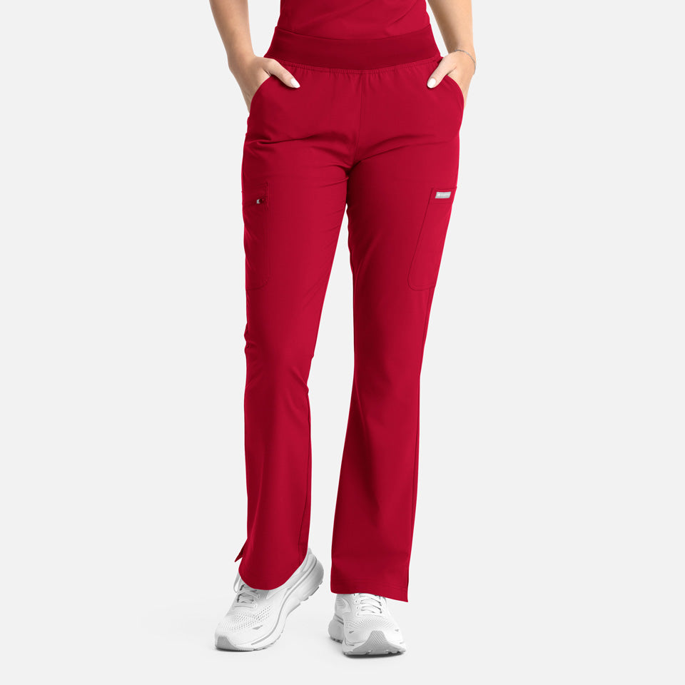 Women's Full Elastic Band Flare Leg Pant | 5093