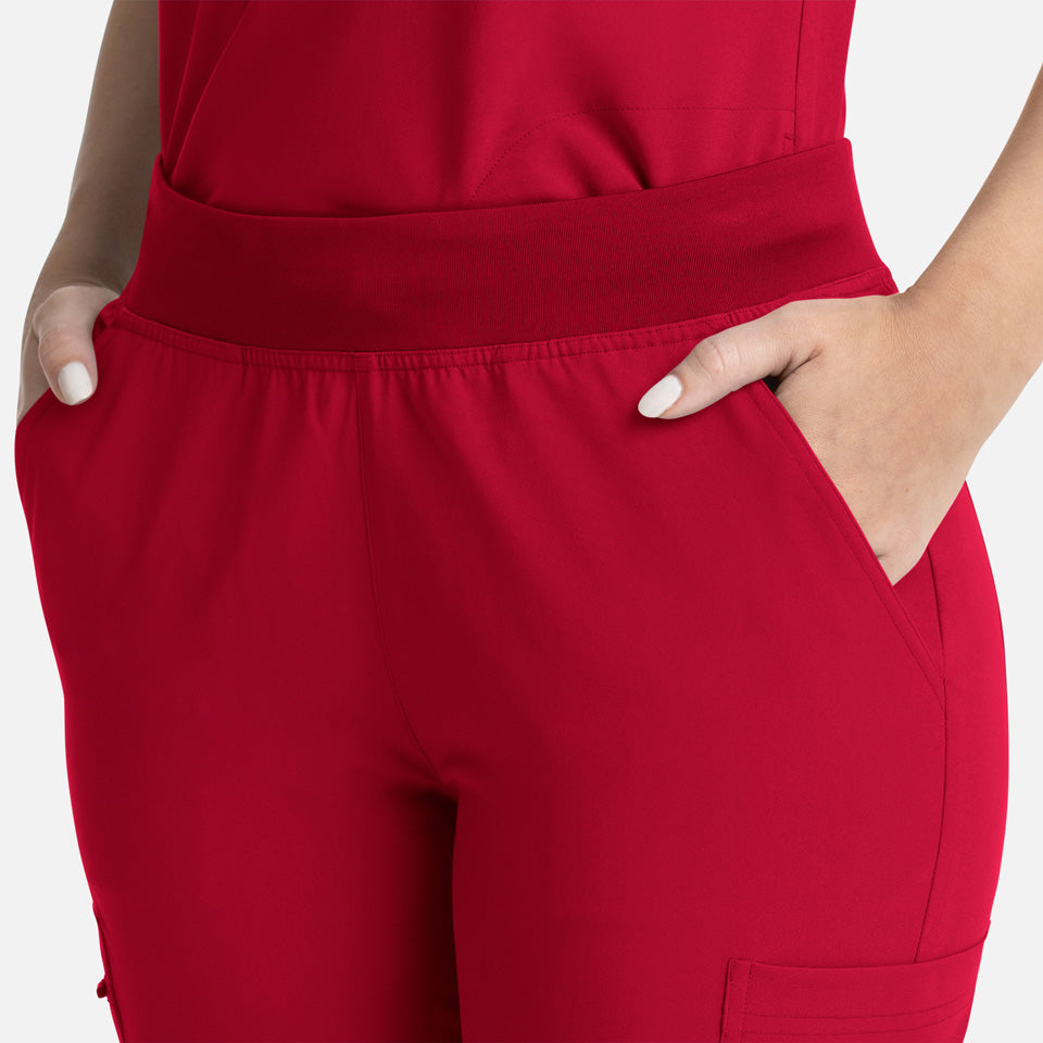 Women's Full Elastic Band Flare Leg Pant | 5093