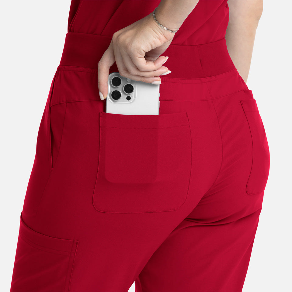 Women's Full Elastic Band Flare Leg Pant | 5093