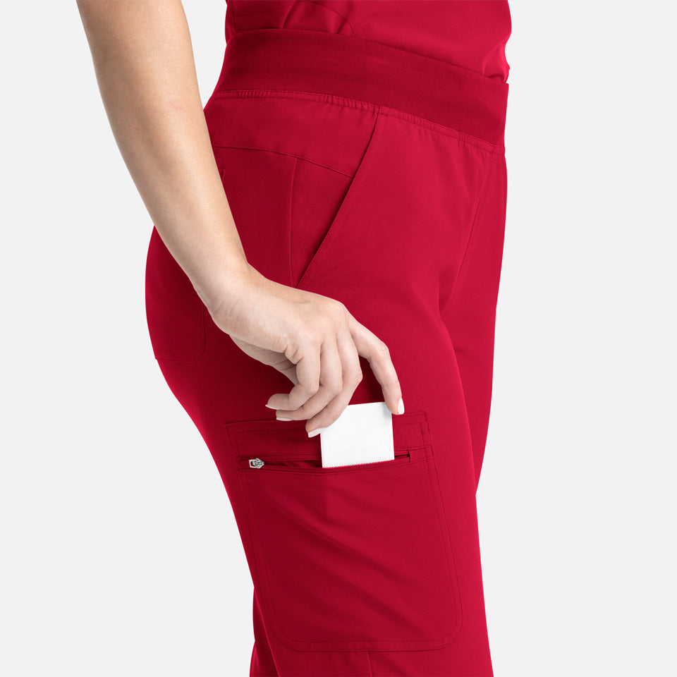 Women's Full Elastic Band Flare Leg Pant | 5093