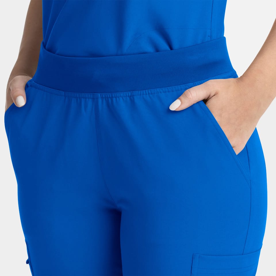 Women's Full Elastic Band Flare Leg Pant | 5093