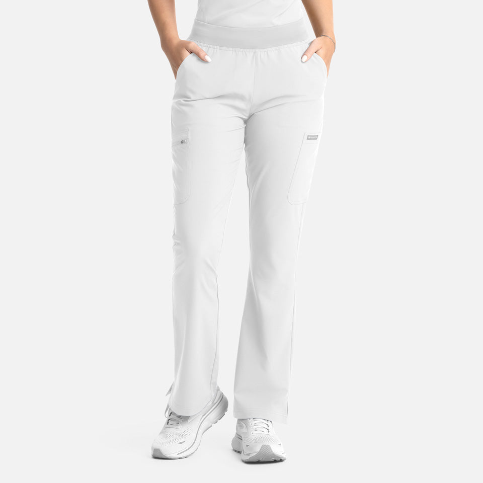 Women's Full Elastic Band Flare Leg Pant | 5093