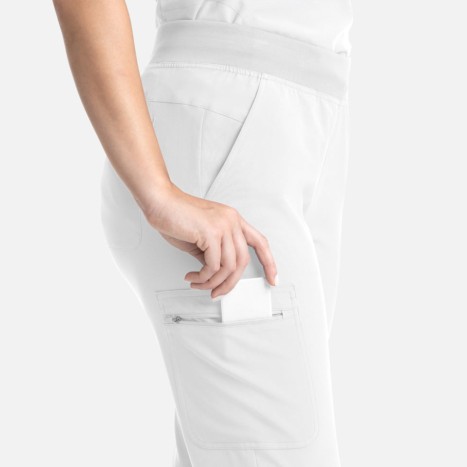 Women's Full Elastic Band Flare Leg Pant | 5093