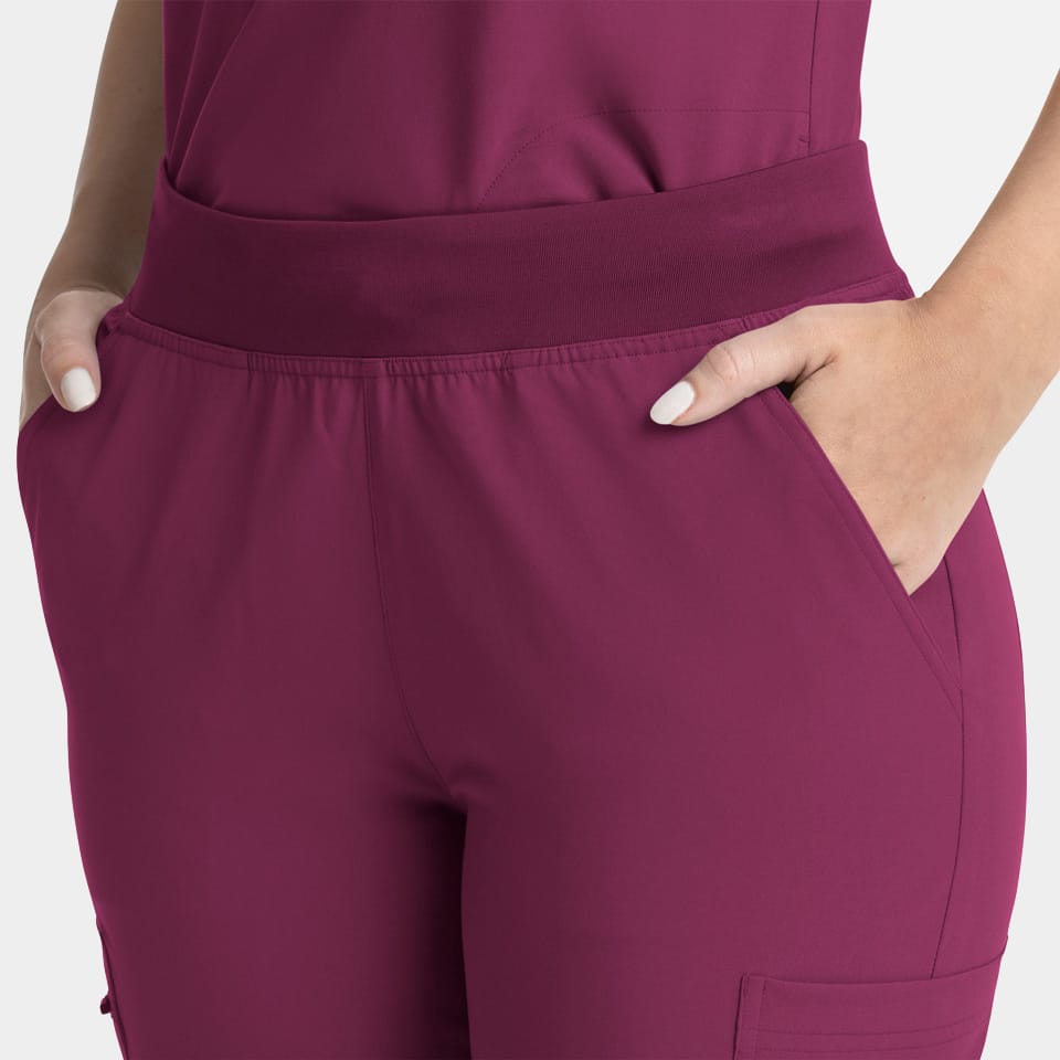 Women's Full Elastic Band Flare Leg Pant | 5093