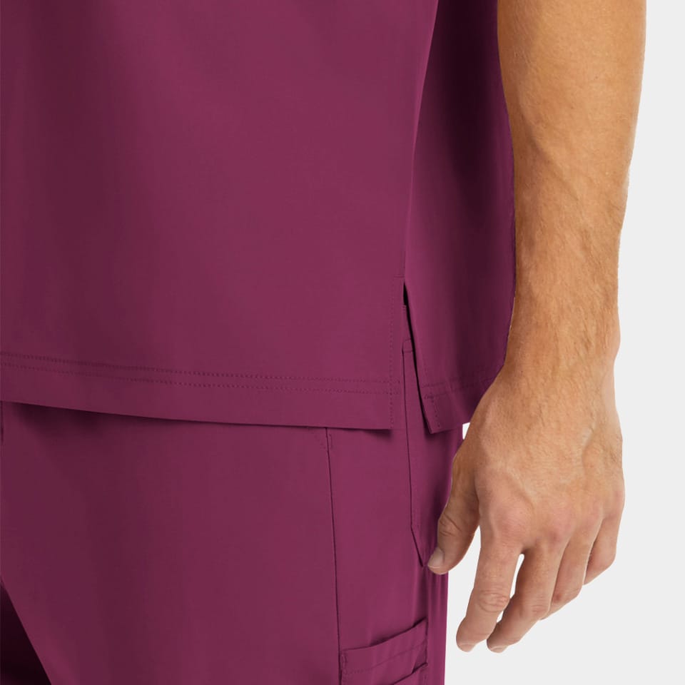 Men's Chest Pocket V-Neck Top | 5801