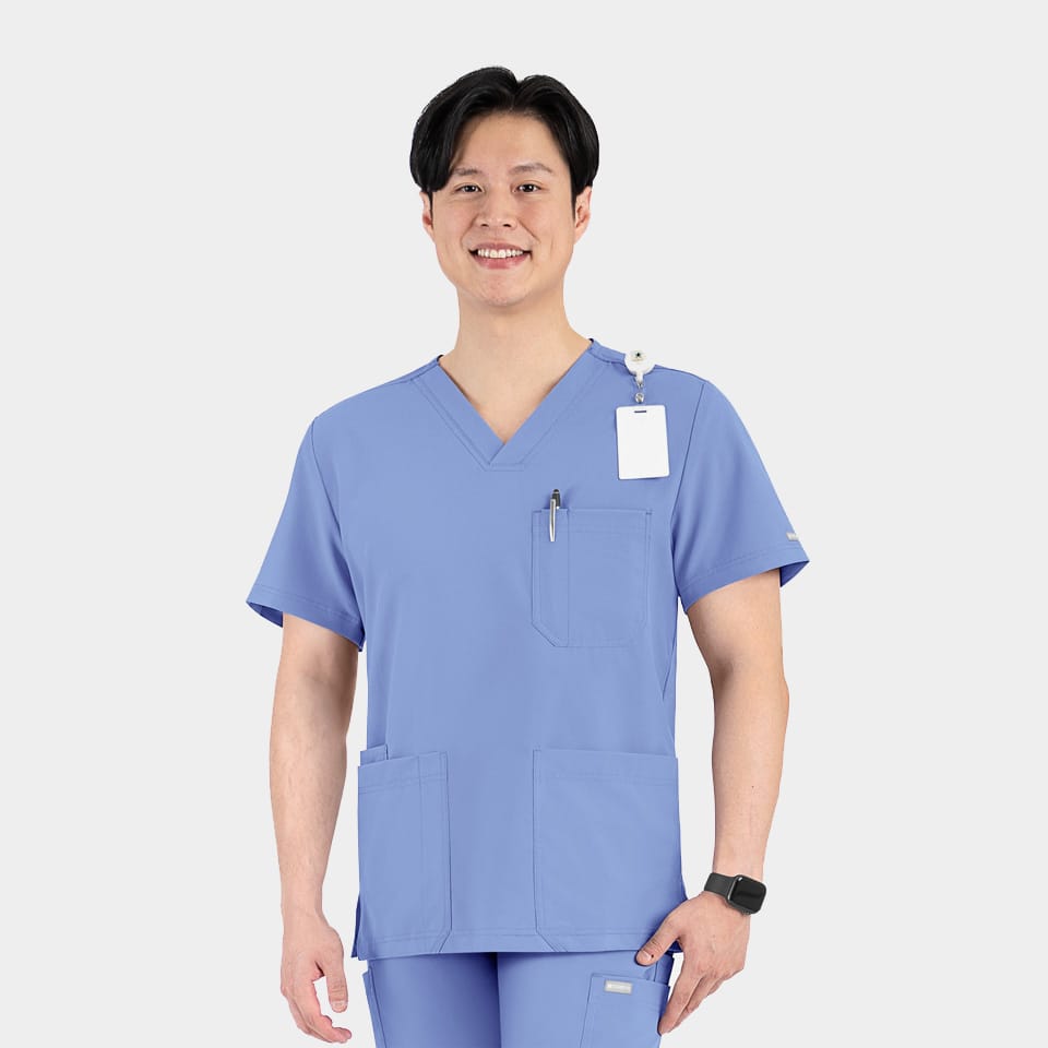 Men's 3-Pocket V-Neck Top | 5802