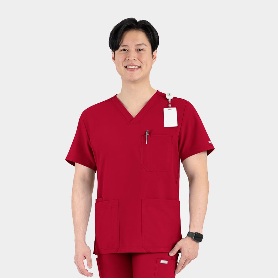Men's 3-Pocket V-Neck Top | 5802