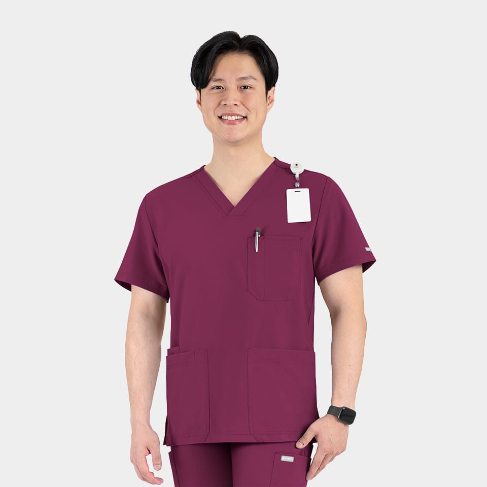 Men's 3-Pocket V-Neck Top | 5802