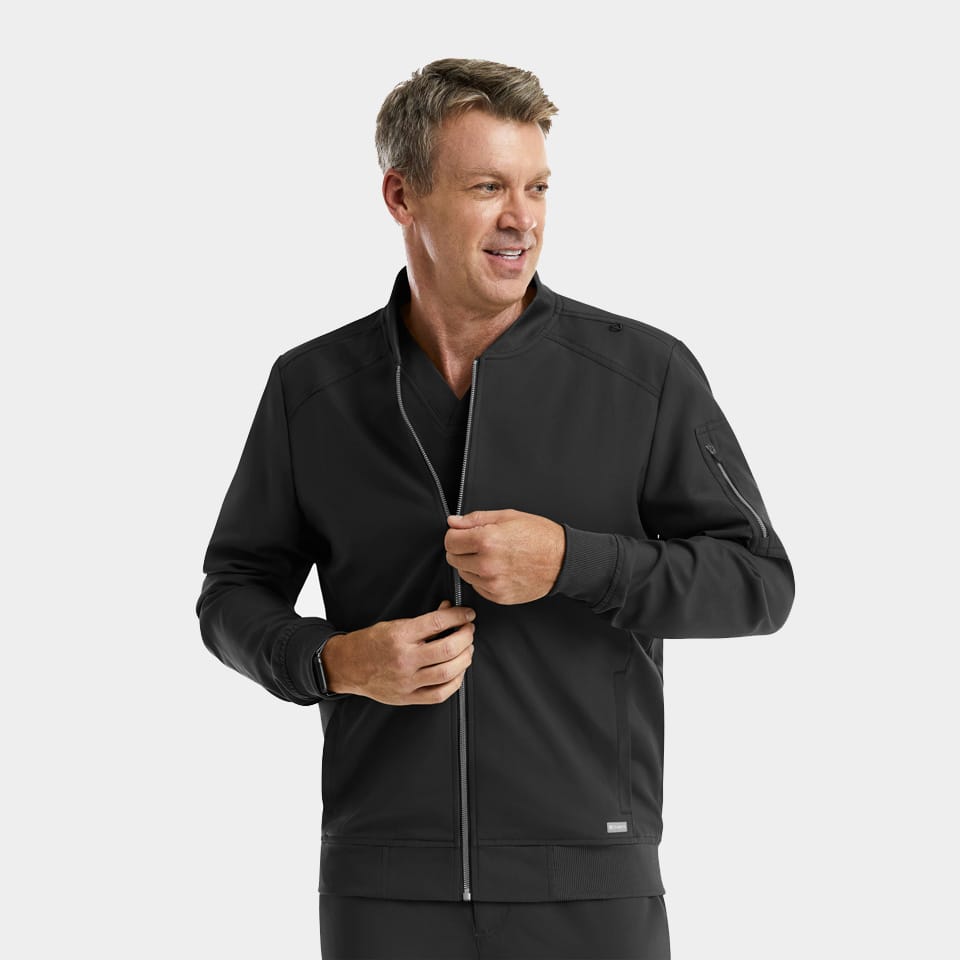 Men's Front Zip Warm-Up Jacket | 5861