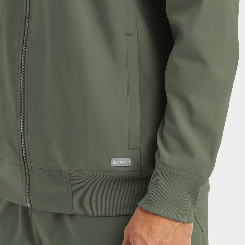Men's Front Zip Warm-Up Jacket | 5861