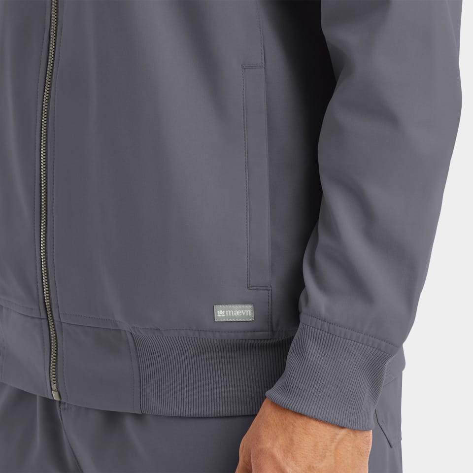 Men's Front Zip Warm-Up Jacket | 5861