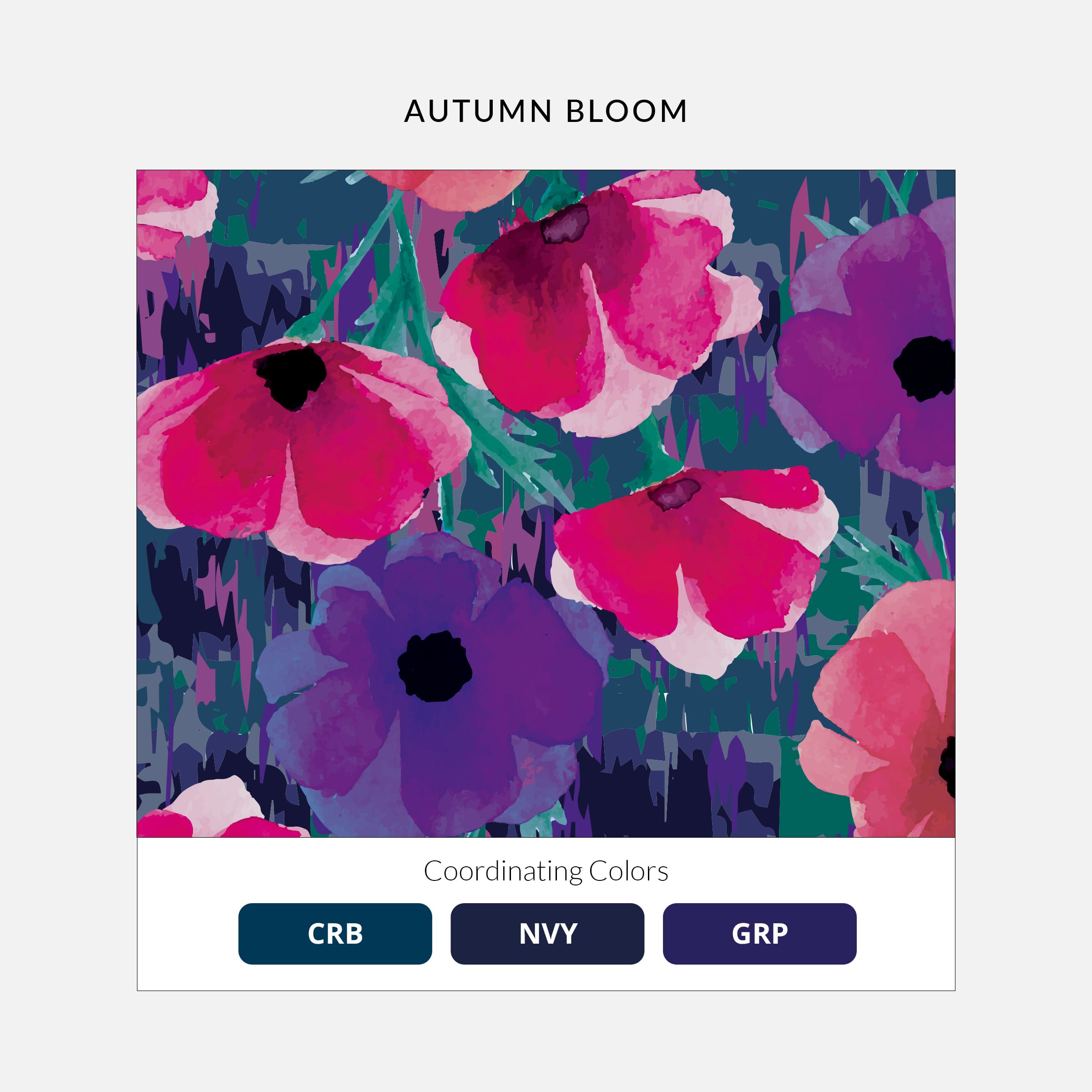 Women's Curved V-Neck Print Top Autumn Bloom | 1797-ATBL